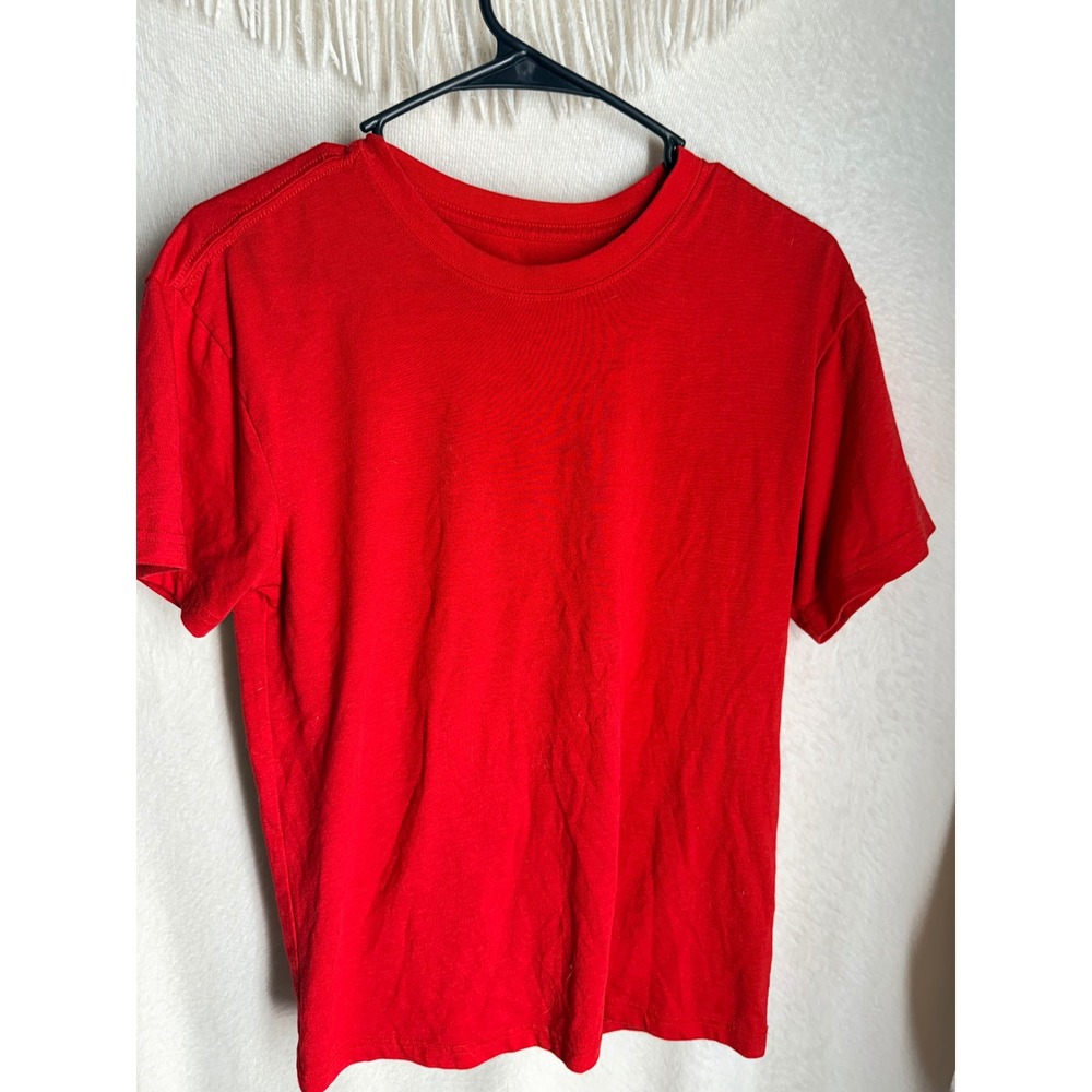 Athletic Works Mens Red Short Sleeve Crew Neck T-Shirt Size S RN52469 51X